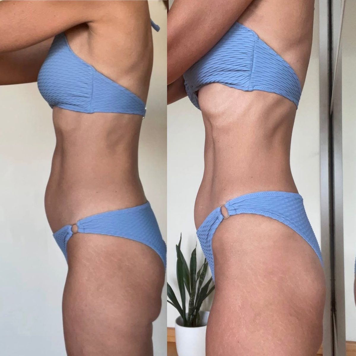 Antes e depois de uma participante do Detox 7 Dias